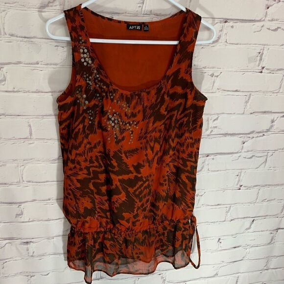 Apt 9 burnt orange small top - Picture 1 of 5